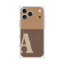 Premium Square Case with MagSafe［ Original - initial two tone - A brown ］