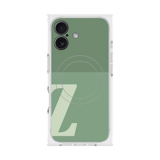 Premium Square Case with MagSafe［ Original - initial two tone - Z green ］