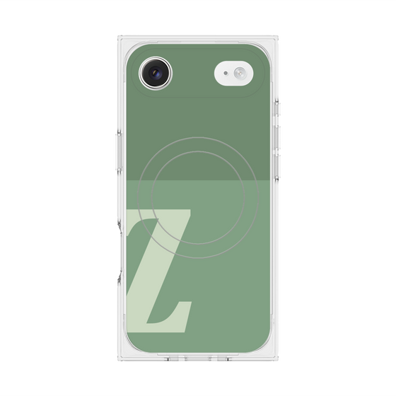 Premium Square Case with MagSafe［ Original - initial two tone - Z green ］