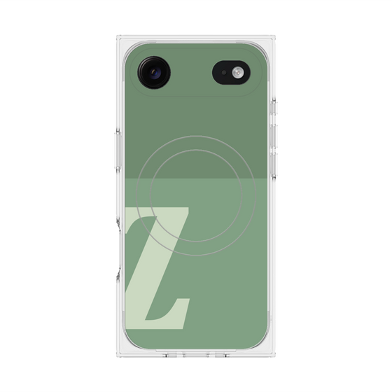 Premium Square Case with MagSafe［ Original - initial two tone - Z green ］