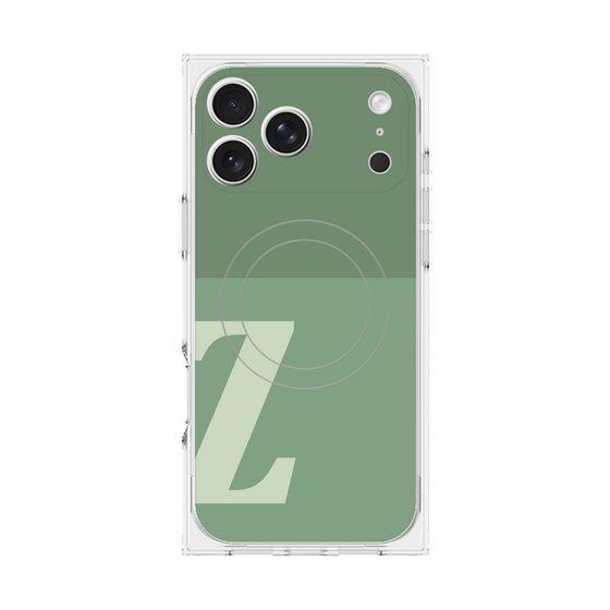 Premium Square Case with MagSafe［ Original - initial two tone - Z green ］