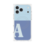 Premium Square Case with MagSafe［ Original - initial two tone - A blue ］