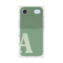 Premium Square Case with MagSafe［ Original - initial two tone - A green ］