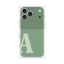 Premium Square Case with MagSafe［ Original - initial two tone - A green ］