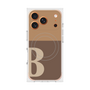 Premium Square Case with MagSafe［ Original - initial two tone - B brown ］