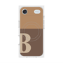 Premium Square Case with MagSafe［ Original - initial two tone - B brown ］