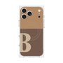 Premium Square Case with MagSafe［ Original - initial two tone - B brown ］