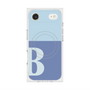Premium Square Case with MagSafe［ Original - initial two tone - B blue ］