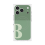 Premium Square Case with MagSafe［ Original - initial two tone - B green ］