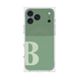 Premium Square Case with MagSafe［ Original - initial two tone - B green ］