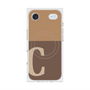 Premium Square Case with MagSafe［ Original - initial two tone - C brown ］