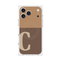 Premium Square Case with MagSafe［ Original - initial two tone - C brown ］