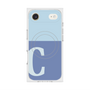 Premium Square Case with MagSafe［ Original - initial two tone - C blue ］
