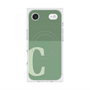 Premium Square Case with MagSafe［ Original - initial two tone - C green ］