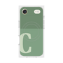 Premium Square Case with MagSafe［ Original - initial two tone - C green ］