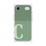 Premium Square Case with MagSafe［ Original - initial two tone - C green ］