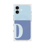 Premium Square Case with MagSafe［ Original - initial two tone - D blue ］