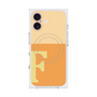 Premium Square Case with MagSafe［ Original - initial two tone - F orange ］