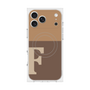 Premium Square Case with MagSafe［ Original - initial two tone - F brown ］