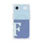 Premium Square Case with MagSafe［ Original - initial two tone - F blue ］