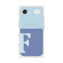 Premium Square Case with MagSafe［ Original - initial two tone - F blue ］