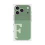 Premium Square Case with MagSafe［ Original - initial two tone - F green ］