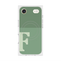 Premium Square Case with MagSafe［ Original - initial two tone - F green ］
