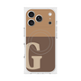 Premium Square Case with MagSafe［ Original - initial two tone - G brown ］