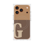 Premium Square Case with MagSafe［ Original - initial two tone - G brown ］