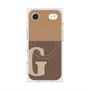 Premium Square Case with MagSafe［ Original - initial two tone - G brown ］