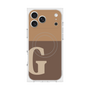 Premium Square Case with MagSafe［ Original - initial two tone - G brown ］