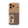Premium Square Case with MagSafe［ Original - initial two tone - G brown ］