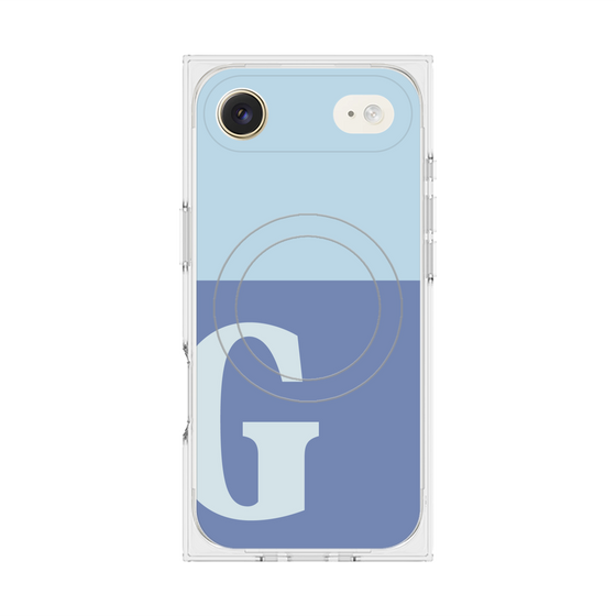 Premium Square Case with MagSafe［ Original - initial two tone - G blue ］
