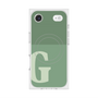 Premium Square Case with MagSafe［ Original - initial two tone - G green ］