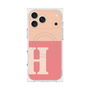 Premium Square Case with MagSafe［ Original - initial two tone - H pink ］