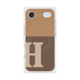 Premium Square Case with MagSafe［ Original - initial two tone - H brown ］