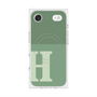 Premium Square Case with MagSafe［ Original - initial two tone - H green ］
