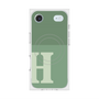 Premium Square Case with MagSafe［ Original - initial two tone - H green ］