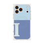 Premium Square Case with MagSafe［ Original - initial two tone - I blue ］