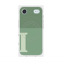 Premium Square Case with MagSafe［ Original - initial two tone - I green ］