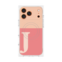 Premium Square Case with MagSafe［ Original - initial two tone - J pink ］