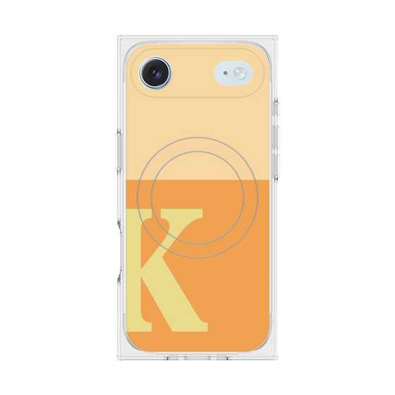 Premium Square Case with MagSafe［ Original - initial two tone - K orange ］