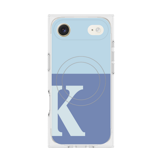 Premium Square Case with MagSafe［ Original - initial two tone - K blue ］