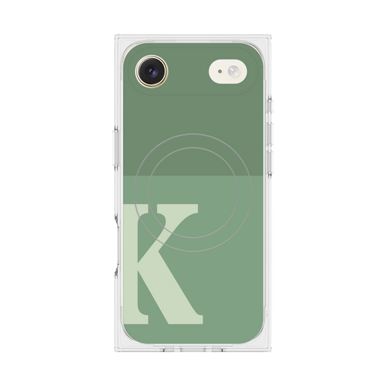 Premium Square Case with MagSafe［ Original - initial two tone - K green ］