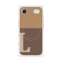Premium Square Case with MagSafe［ Original - initial two tone - L brown ］