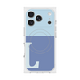 Premium Square Case with MagSafe［ Original - initial two tone - L blue ］