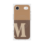 Premium Square Case with MagSafe［ Original - initial two tone - M brown ］
