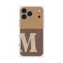 Premium Square Case with MagSafe［ Original - initial two tone - M brown ］