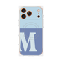 Premium Square Case with MagSafe［ Original - initial two tone - M blue ］