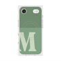 Premium Square Case with MagSafe［ Original - initial two tone - M green ］